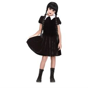 Fun World Inc. Gothic Girl Halloween Scary Costume Female, Child L(10-12), Black